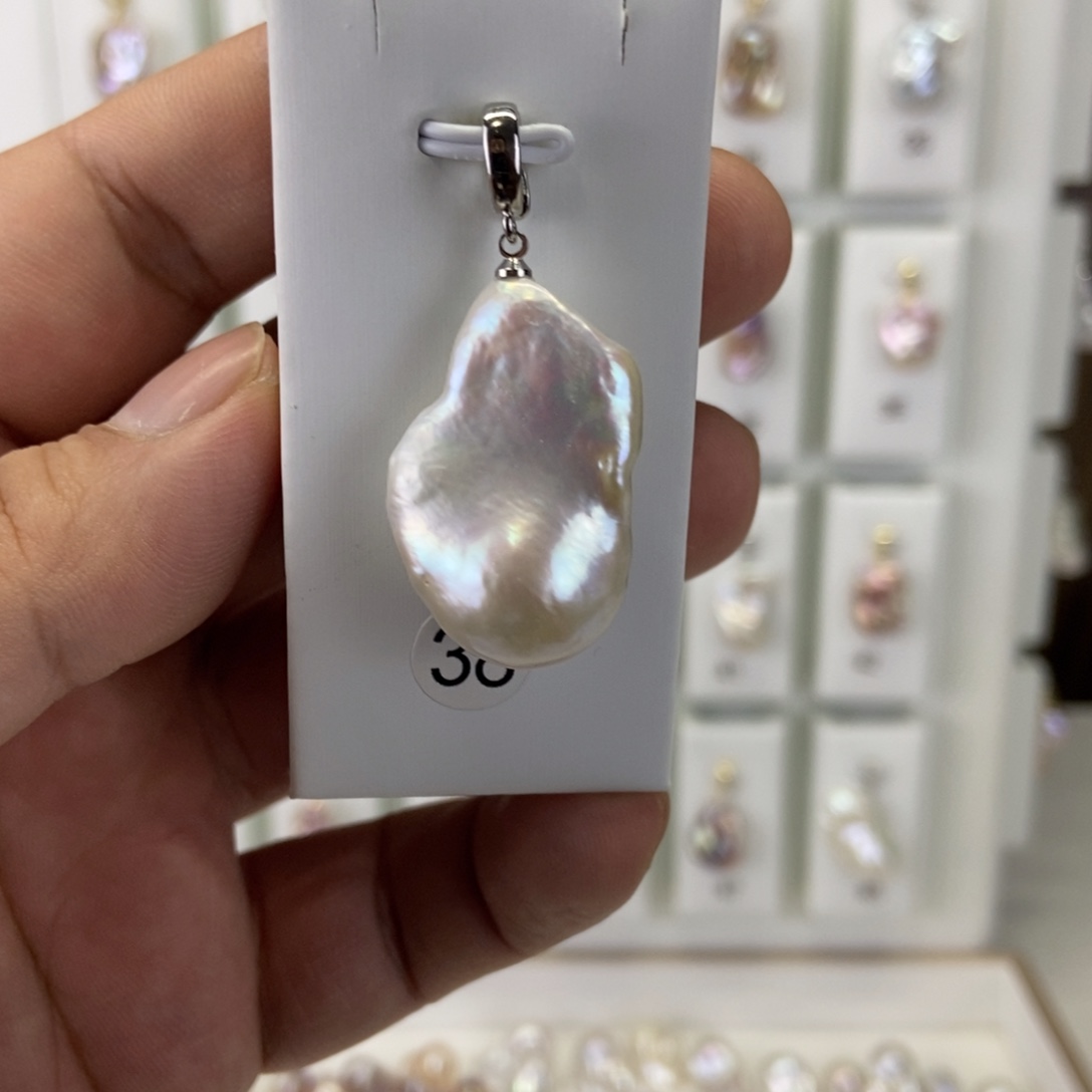 淡水珍珠吊坠(不含链)合金