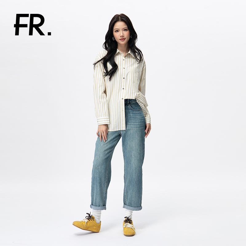 凡人优品女装衬衫长袖C887