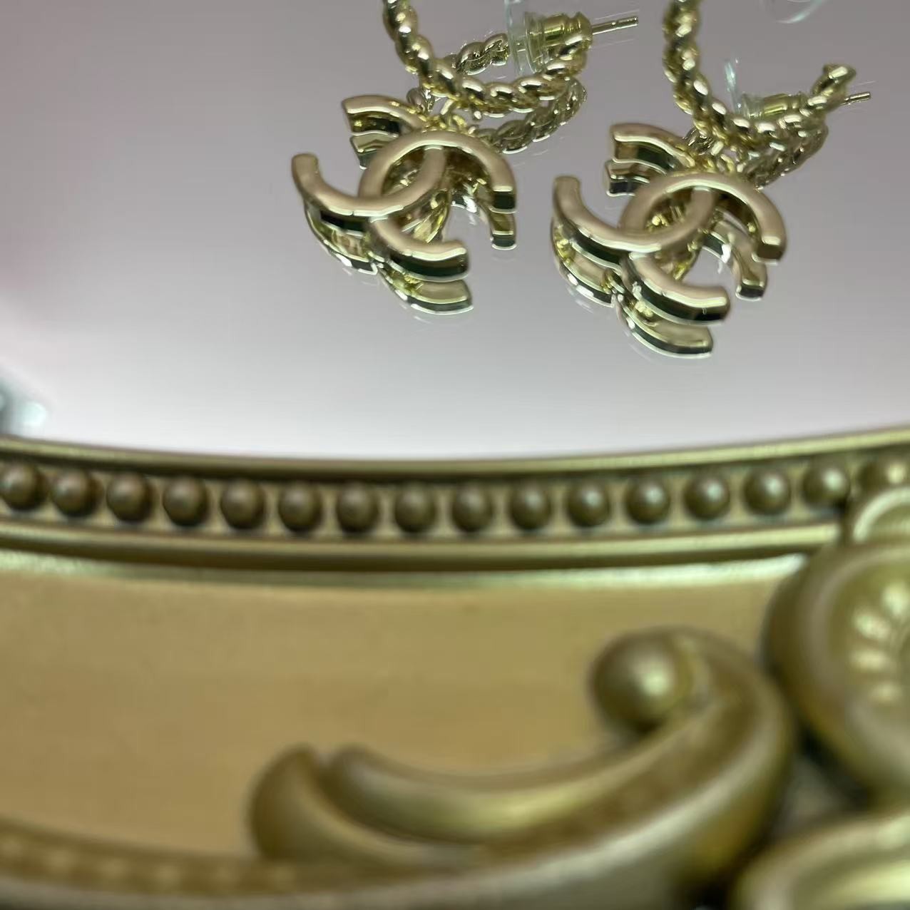 95新 Chanel/香奈儿 零件改款/乱乱子中古/耳钉102689 不支持鉴定