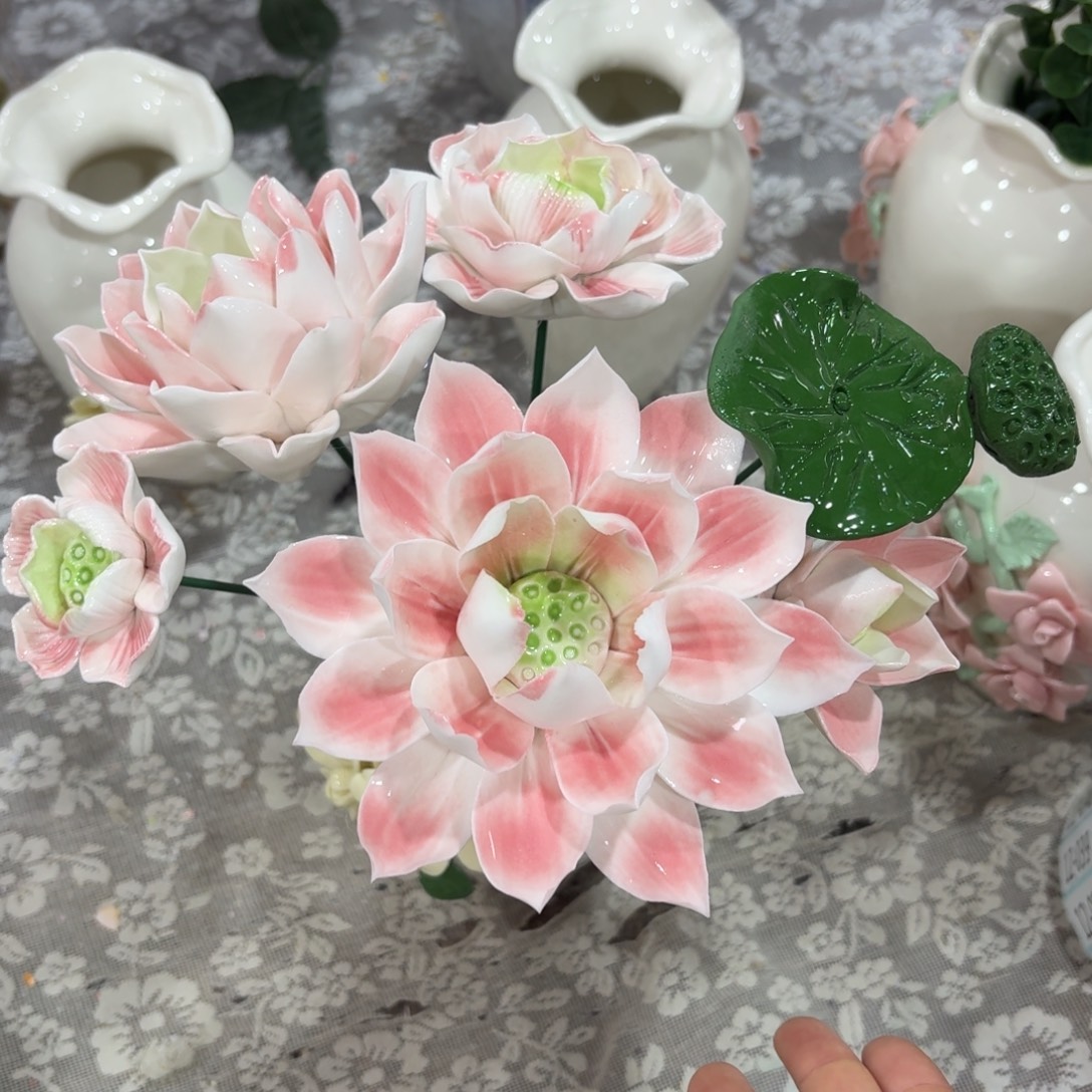 陶瓷花拍满20元发货退款的拉黑