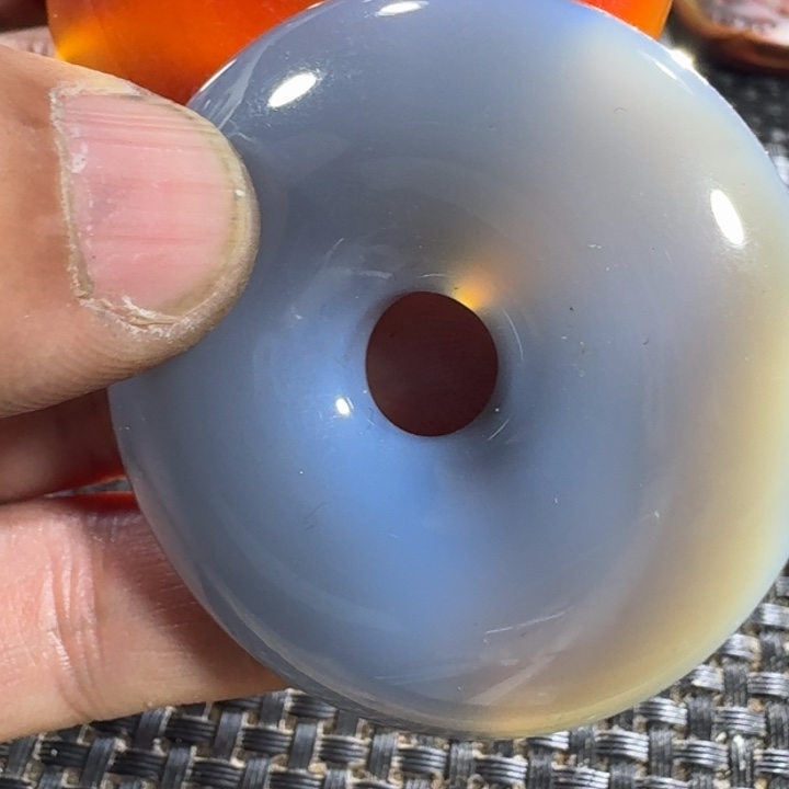 河***影玛瑙/玉髓未镶嵌颈饰