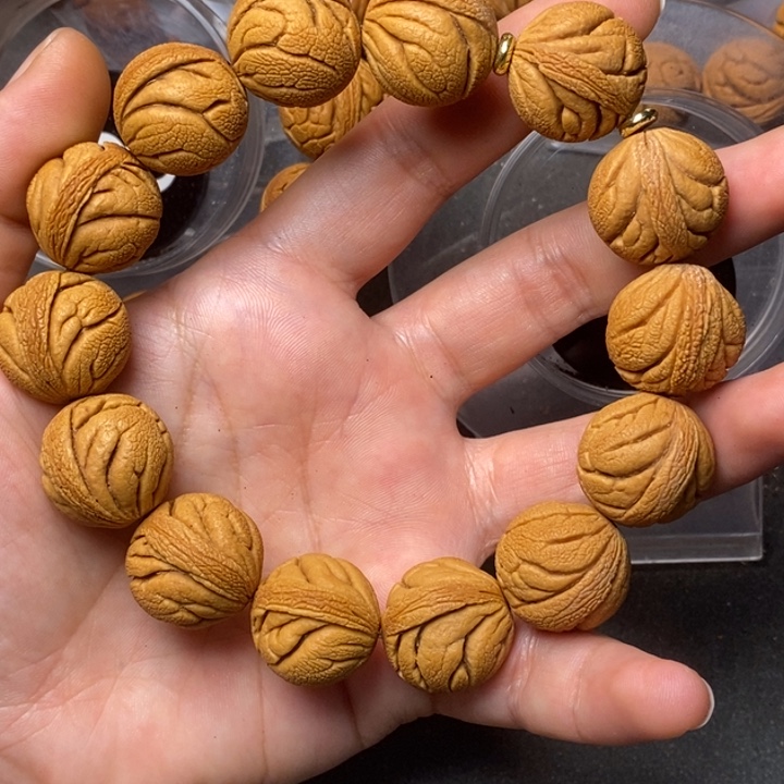 木质类秦岭山桃核