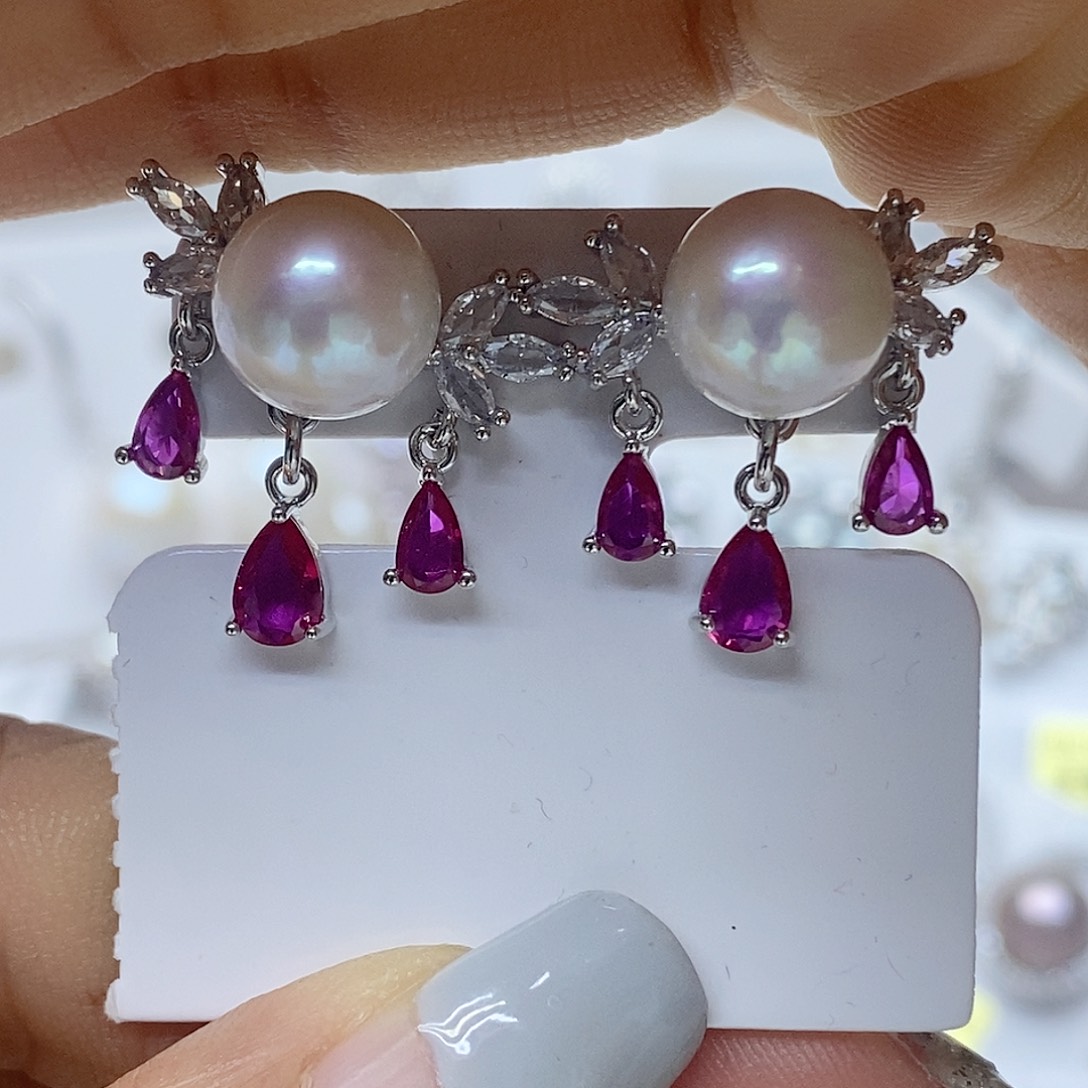 淡水珍珠耳钉未镶嵌