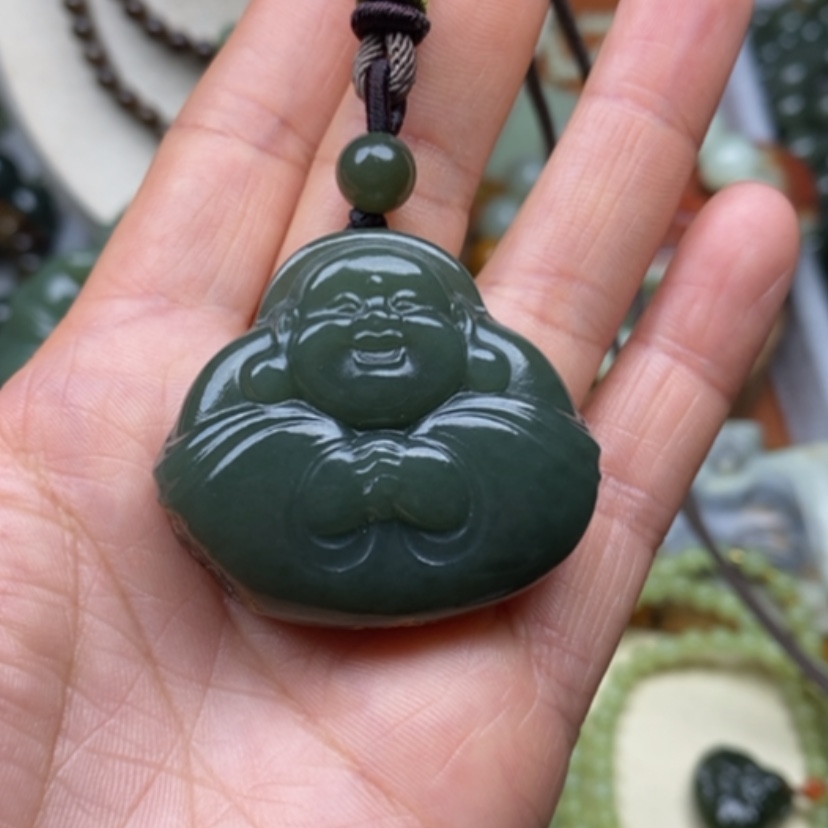 【闪购商品】未镶嵌岫岩河磨玉（透闪石质玉）挂件