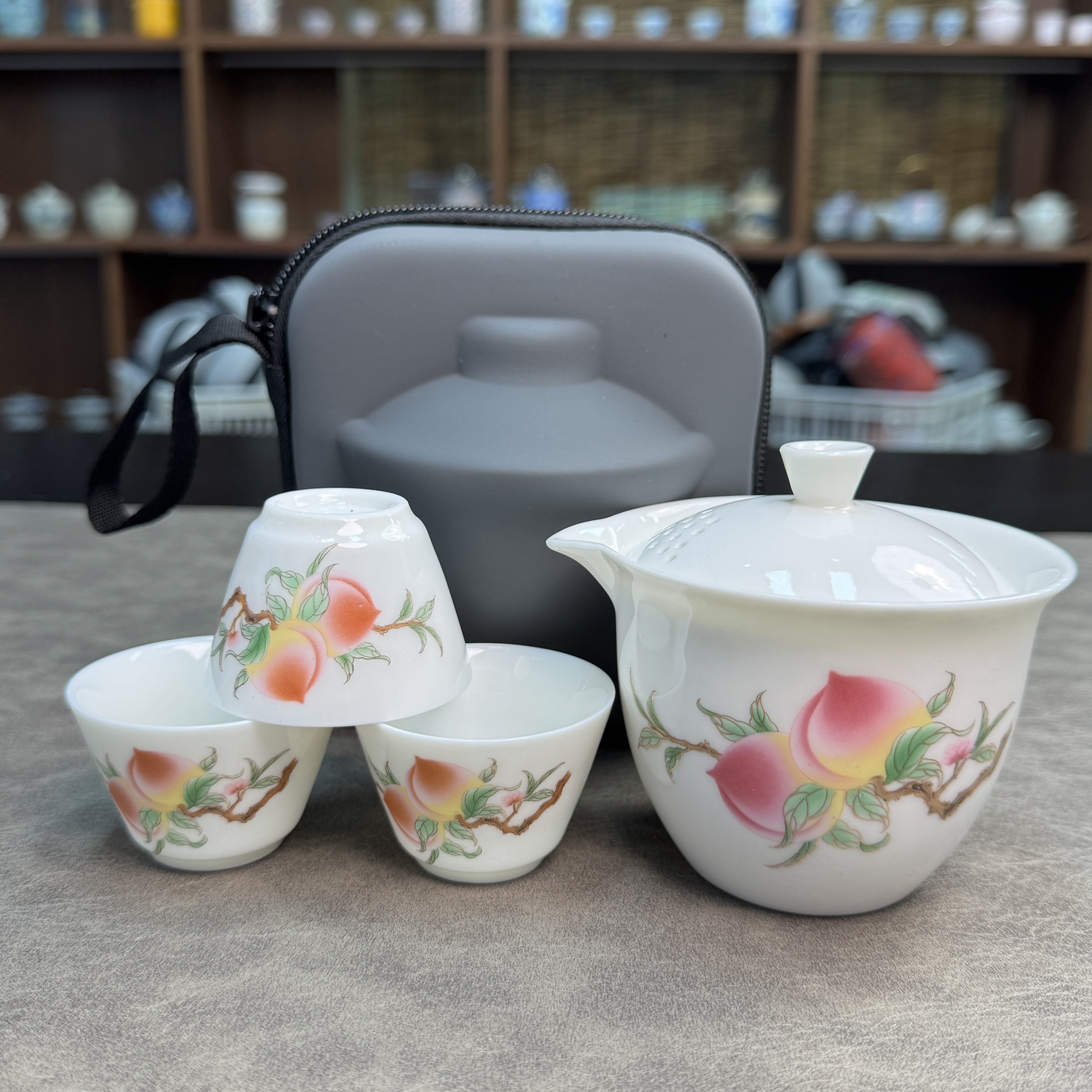 AA219桃子旅行茶具 