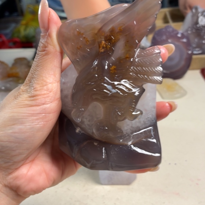 心***品玛瑙/玉髓未镶嵌吊坠(不含链)