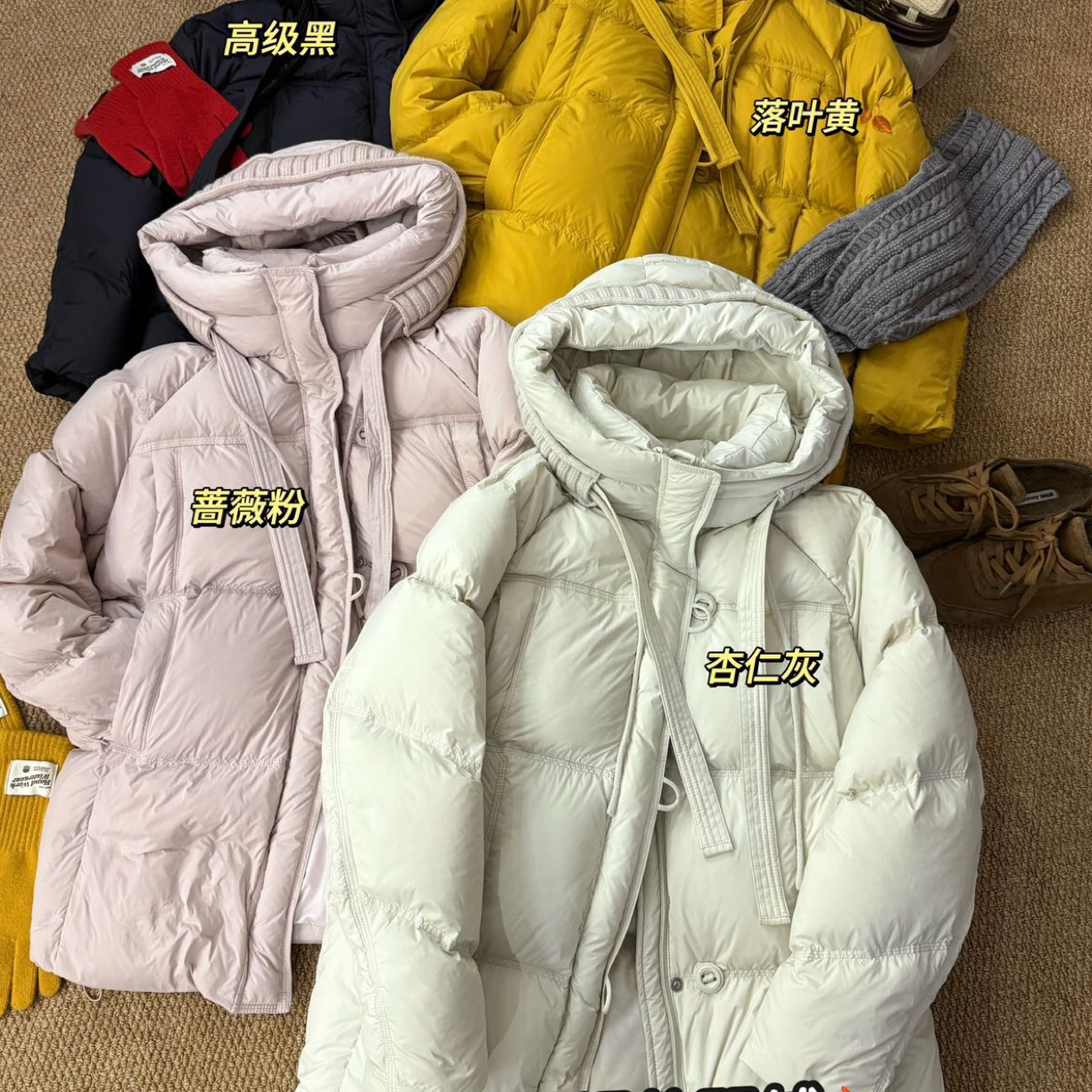 炸款～欧货原版新国标90绒三粒扣中长款羽绒服9750