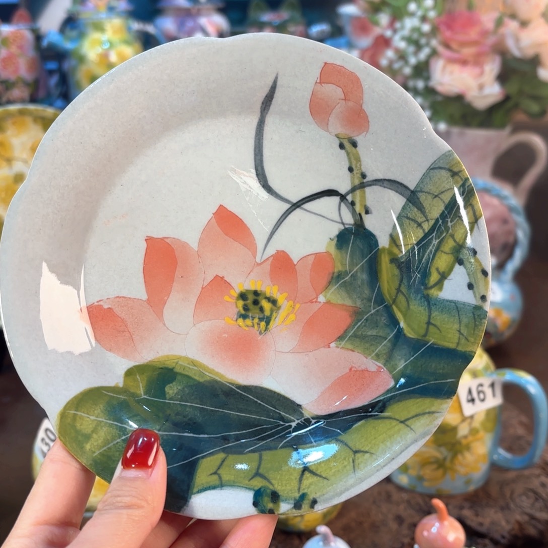 景德镇手绘高温釉下彩陶瓷茶具