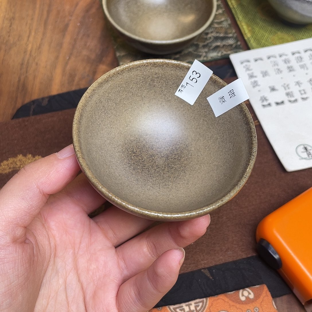 茶盏153 福临号建盏柴烧薄胎微瑕