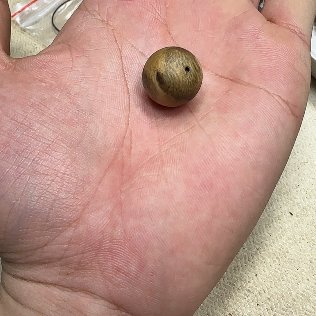 沉香沉香碎屑奇楠沉香圆珠单颗1.6