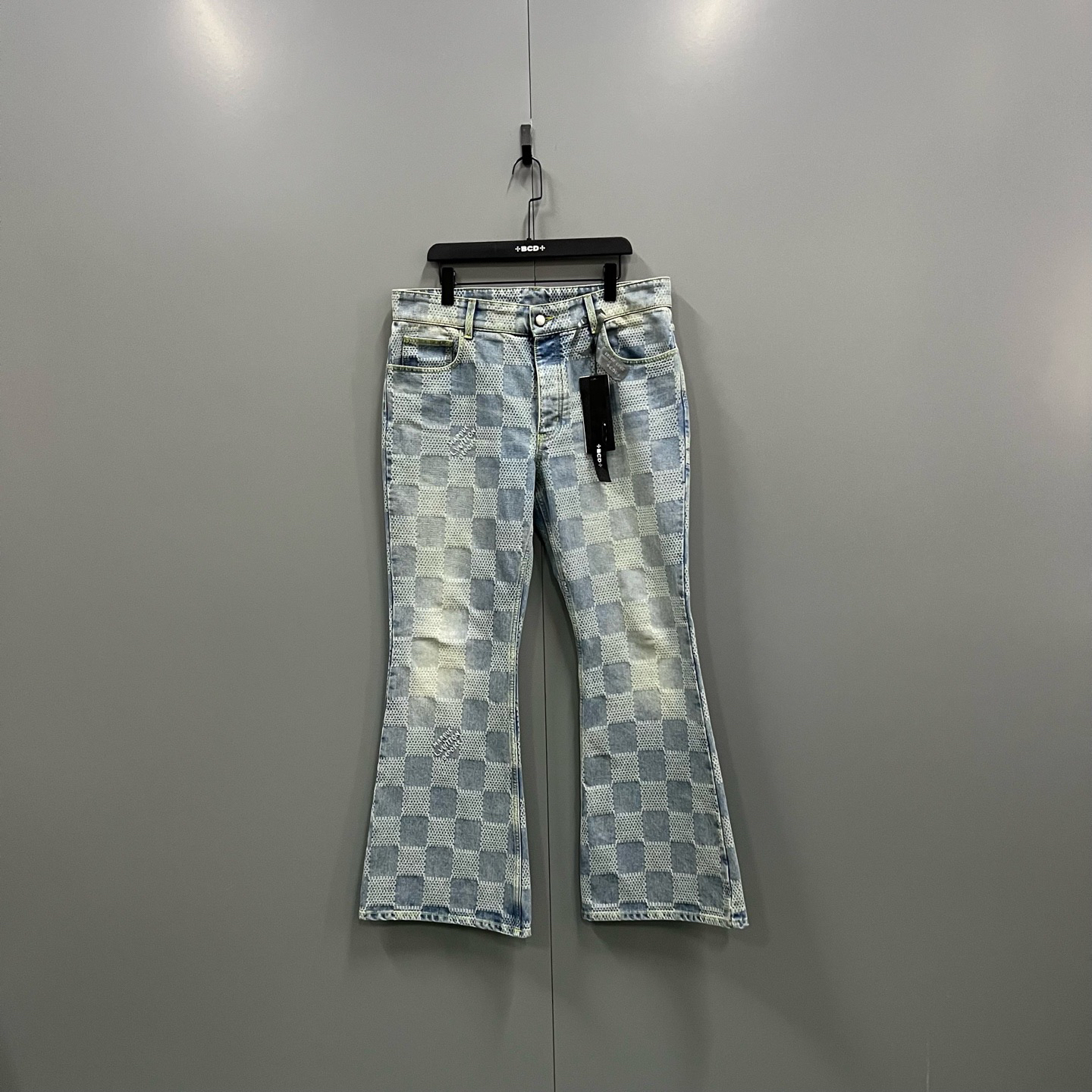 99新 LouisVuitton/路易威登 楠  蓝色喇叭裤 36码 103094