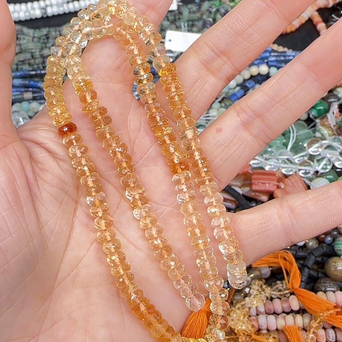 玛瑙/玉髓合金珠宝半成品用****1黄水晶拍四82发一条