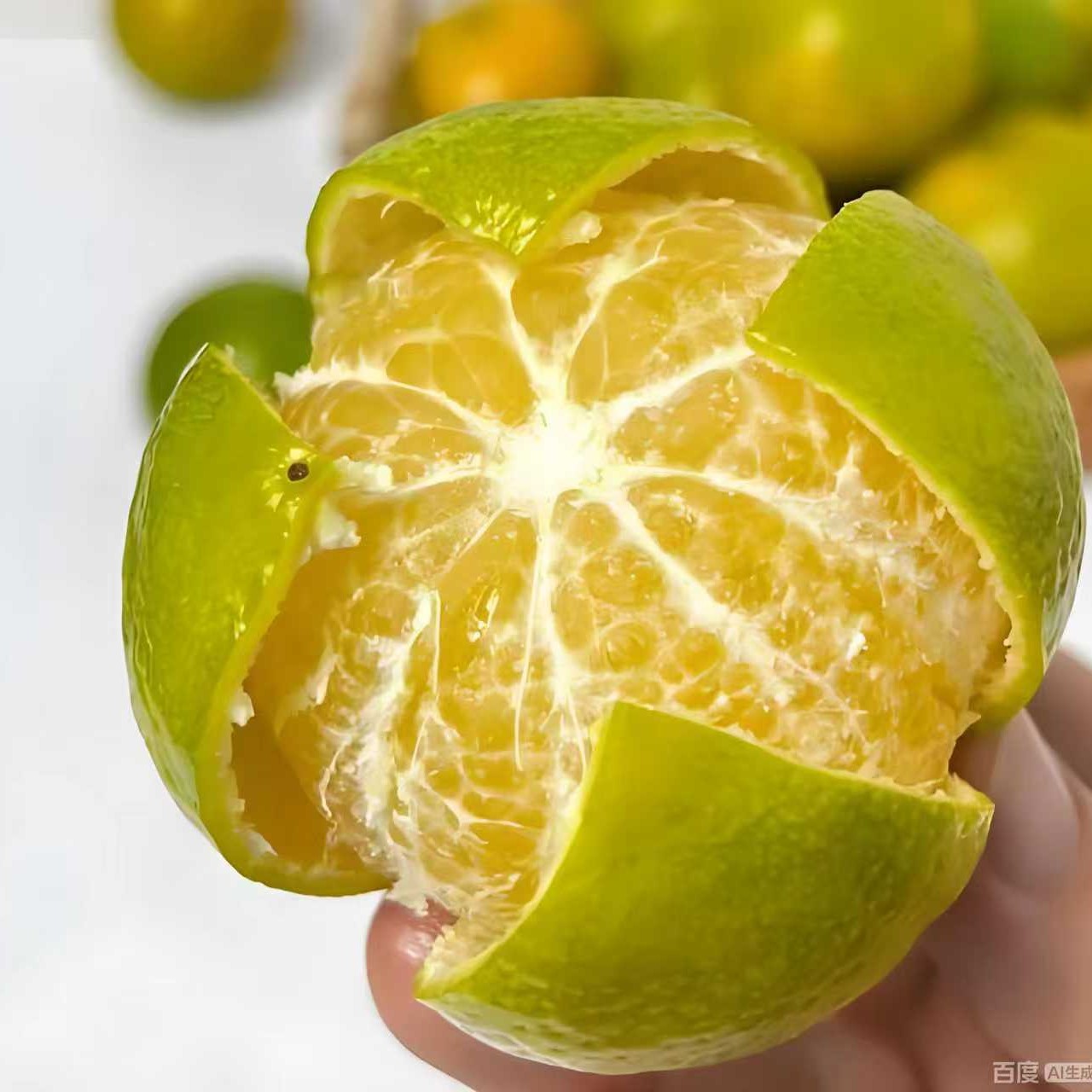 德庆皇帝柑，新鲜应当季清甜多汁现摘现发皮薄肉厚青皮甜，顺丰发货