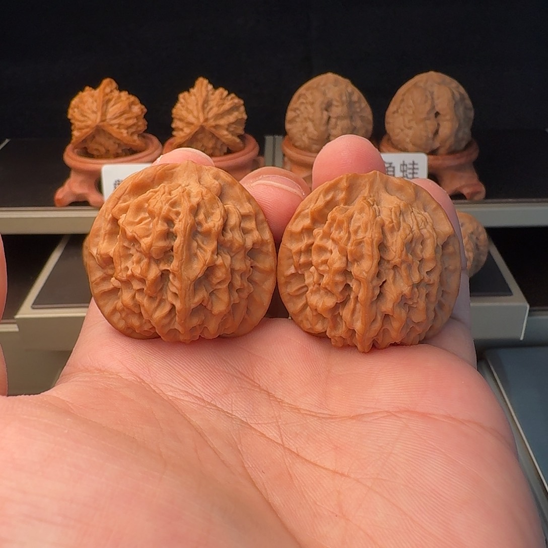 文玩核桃吊坠秦闷38全品白茬