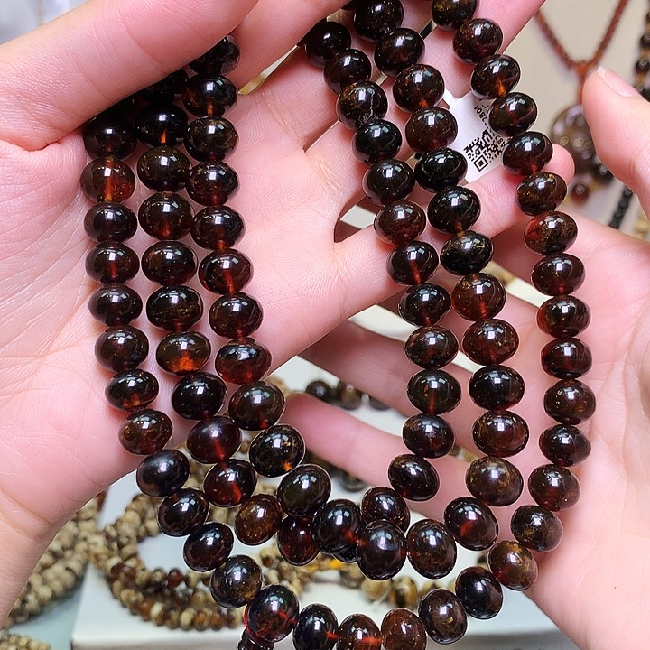 琥珀裸石未镶嵌抚顺琥珀卡10血翳珀