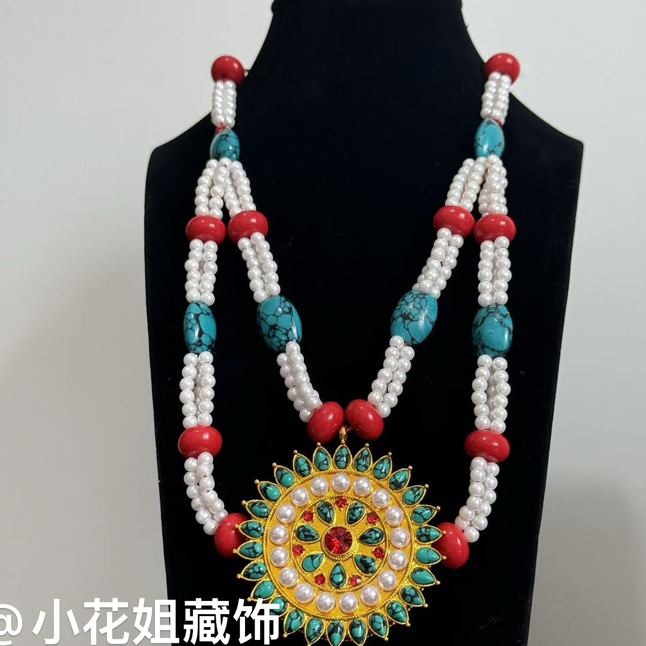 藏族饰品挂件民族风藏族舞配饰颈部饰品藏族首饰不掉色