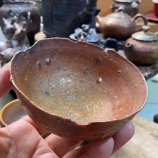 杯微瑕 柴烧裸烧手作品