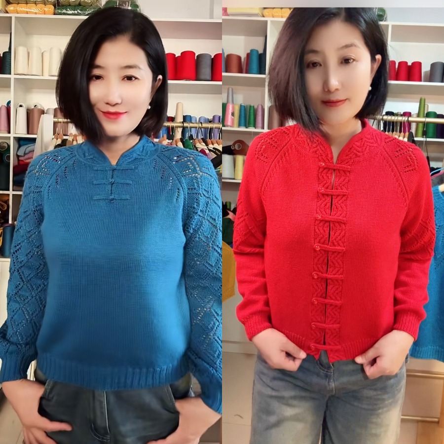 开衫图凤，套头国凤，两款合集