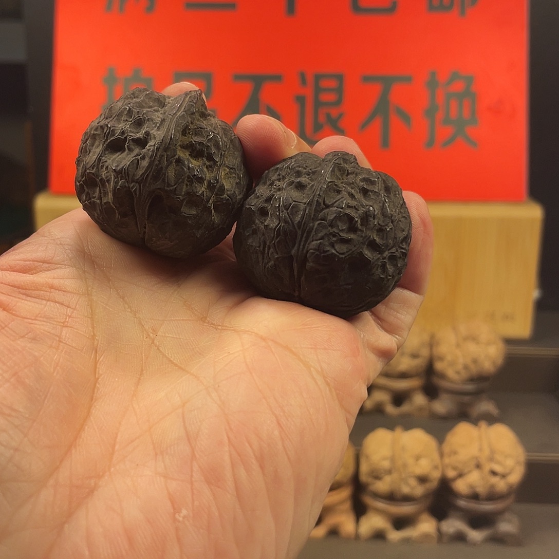 文玩核桃把件黑天使