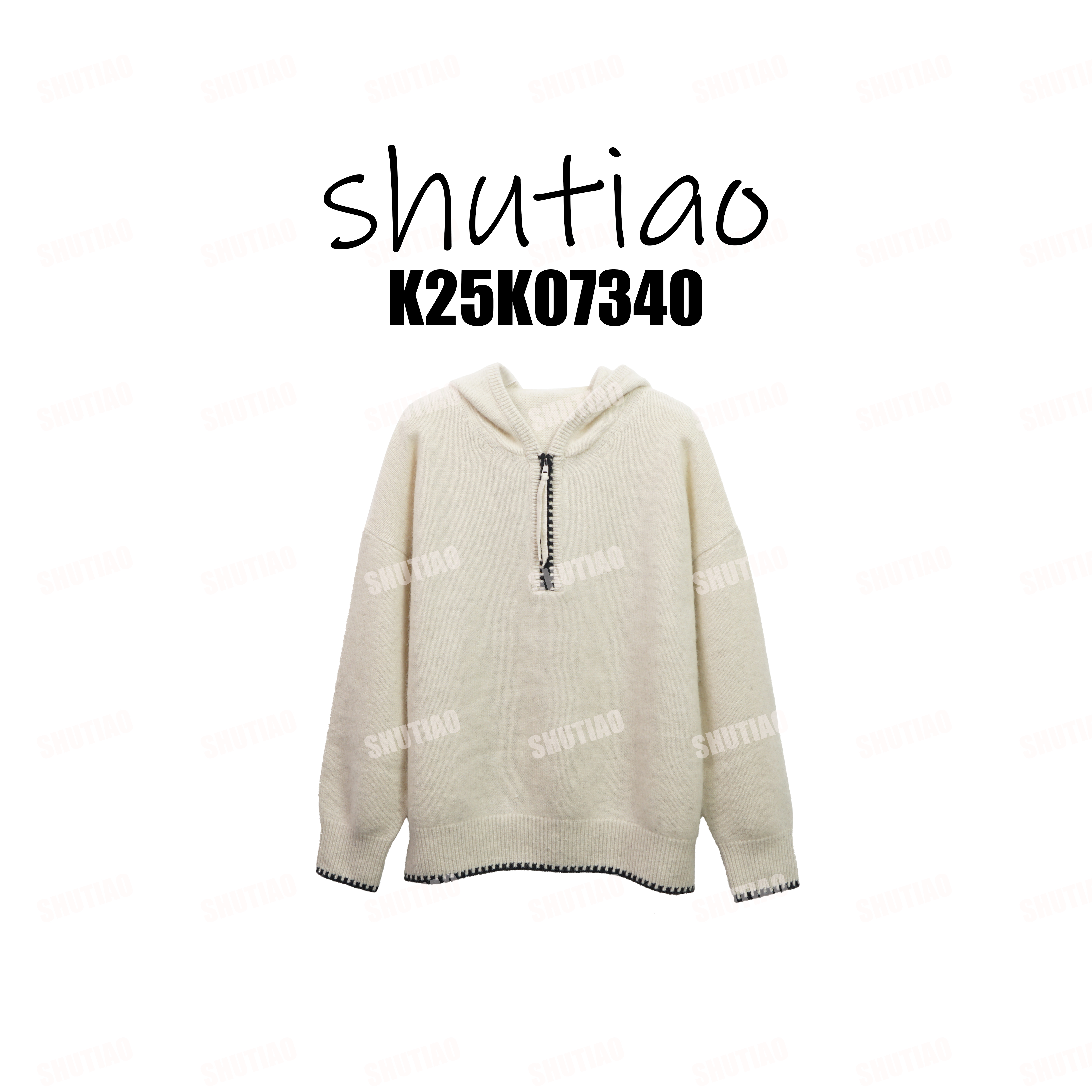 【SHUTIAO】2025冬季：新款小众设计款开衫K25K07340