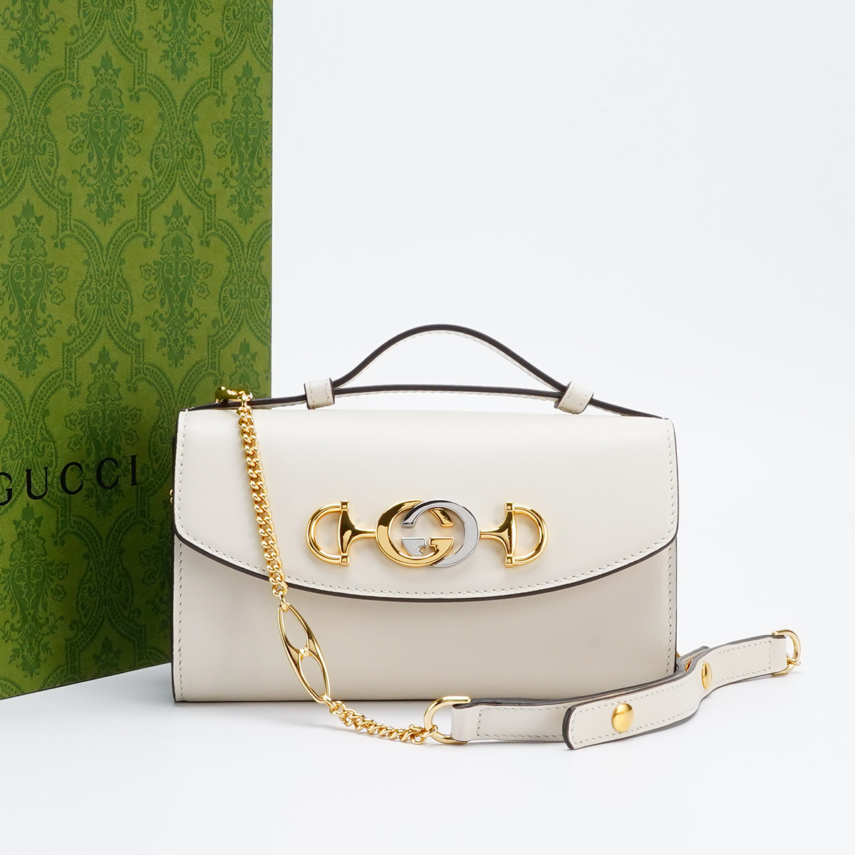 95新 GUCCI/古驰 【静文】zumi链条包小号/BG23006565"