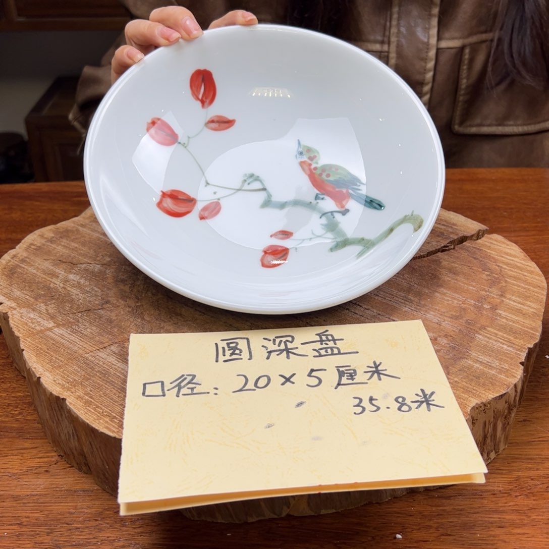 瓷片景德镇陶瓷手工手绘制作