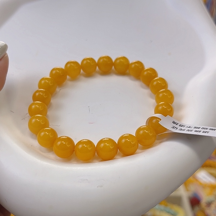 蜜蜡手链未镶嵌o****条蜜蜡8