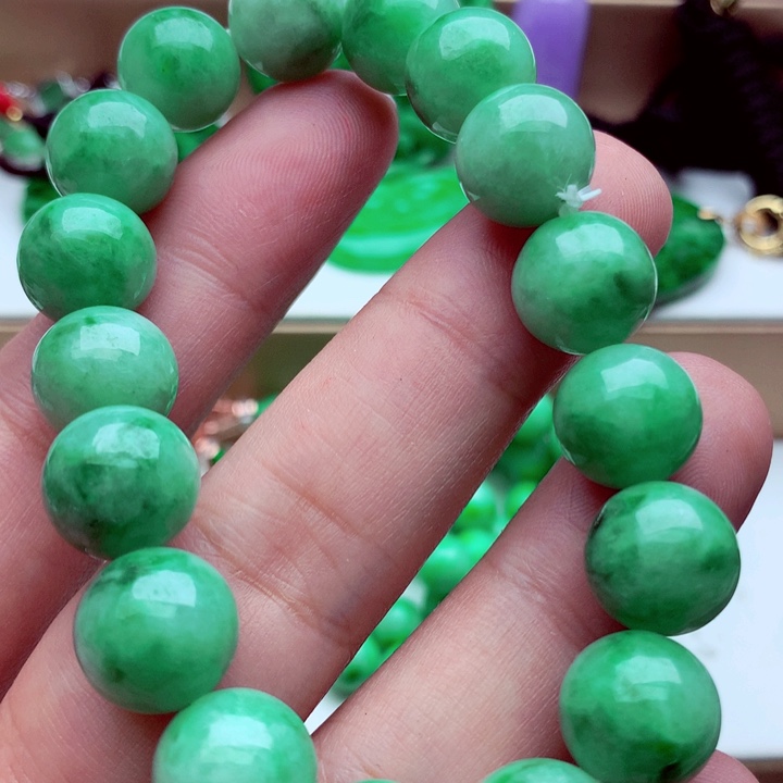 翡翠未镶嵌手链手串