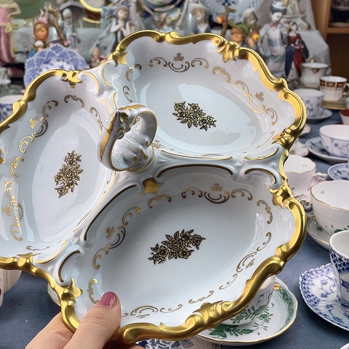 中古欧瓷瓷偶小房子
