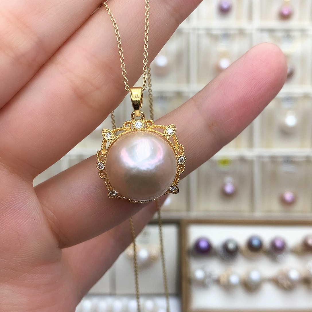 淡水珍珠颈饰合金