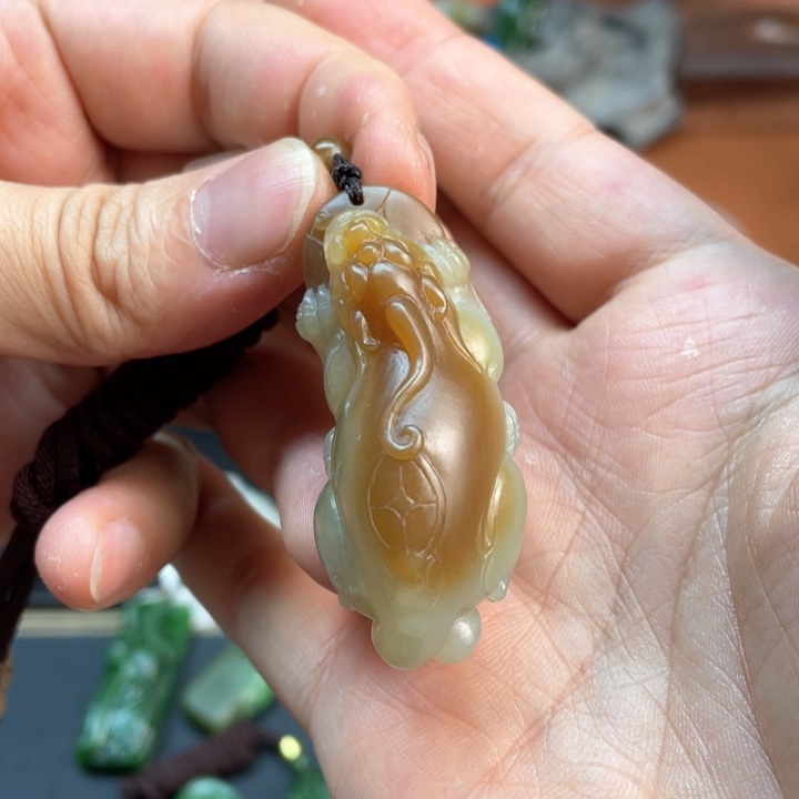 和田玉吊坠(不含链)未镶嵌