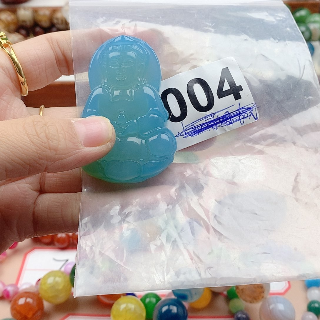 合金颈饰玛瑙/玉髓胖*牛