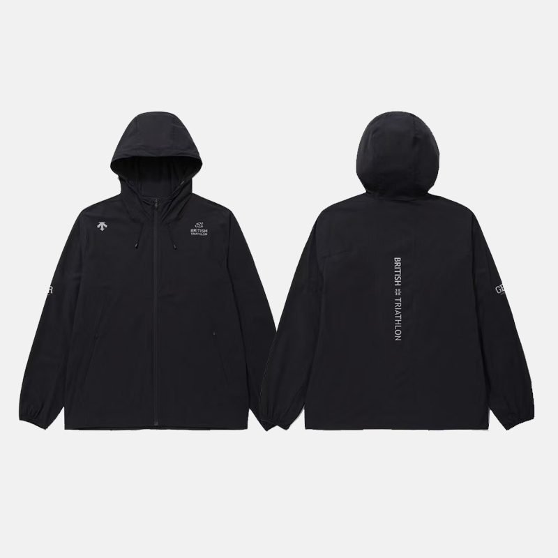 DESCENTE/迪桑特铁人三项联名款运动软壳冲锋衣连帽休闲IWB41
