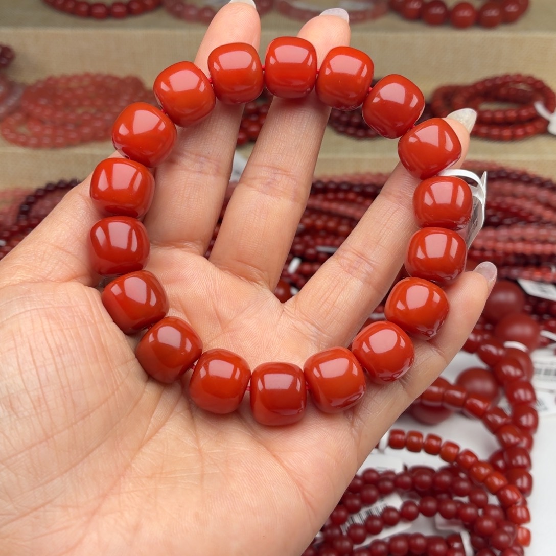 摄***º玛瑙/玉髓未镶嵌手链