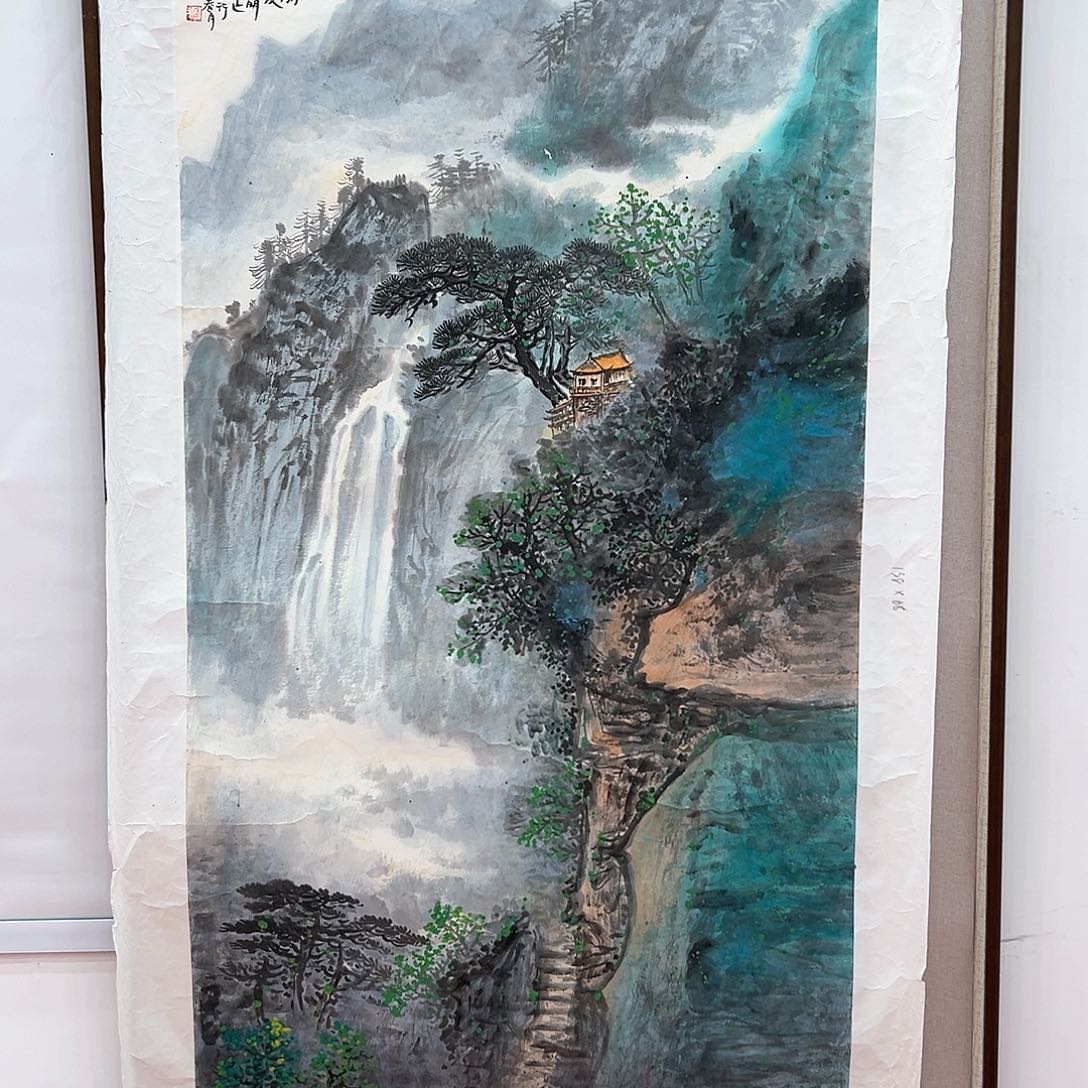 国画画家苏珊展览原作