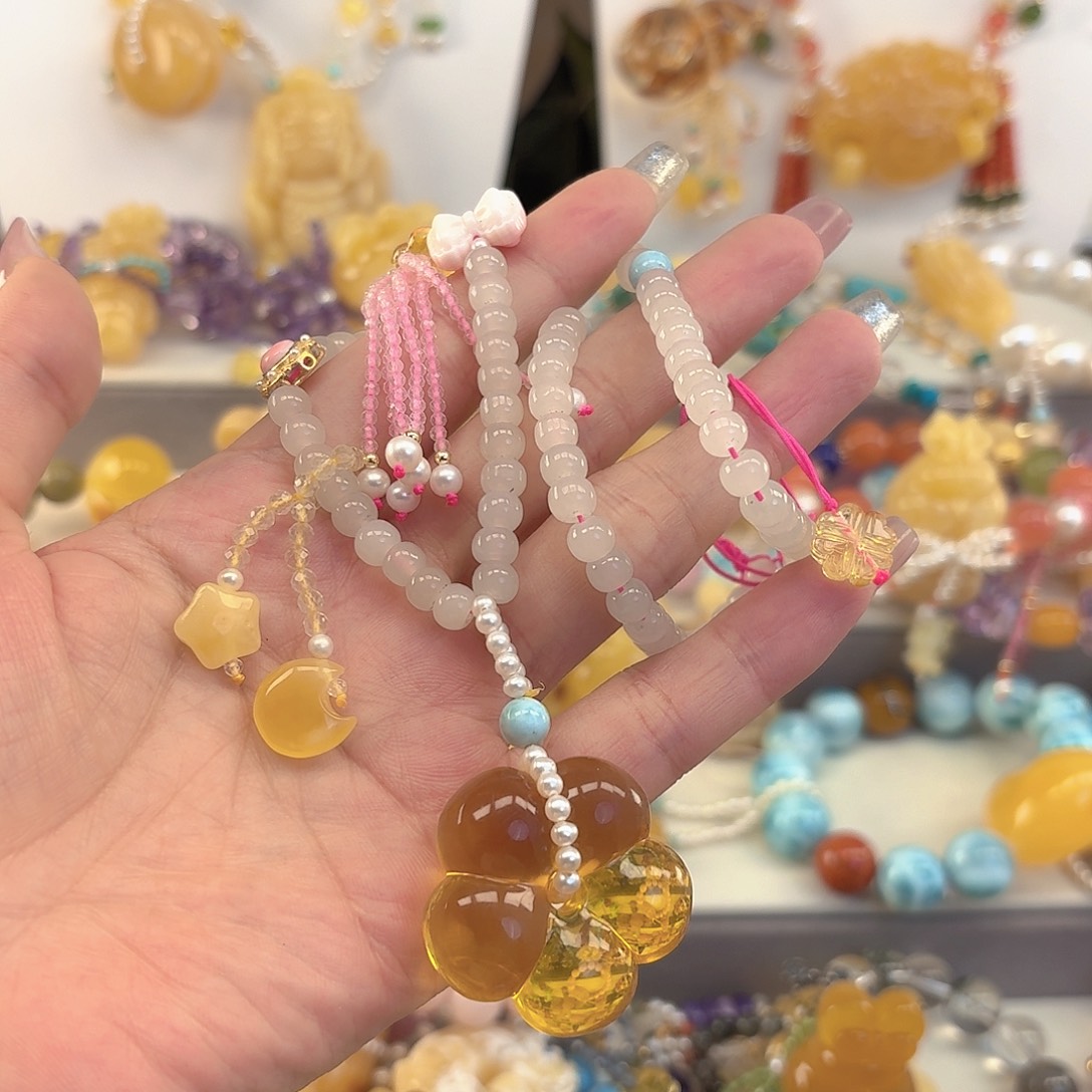 琥珀未镶嵌手链琥珀