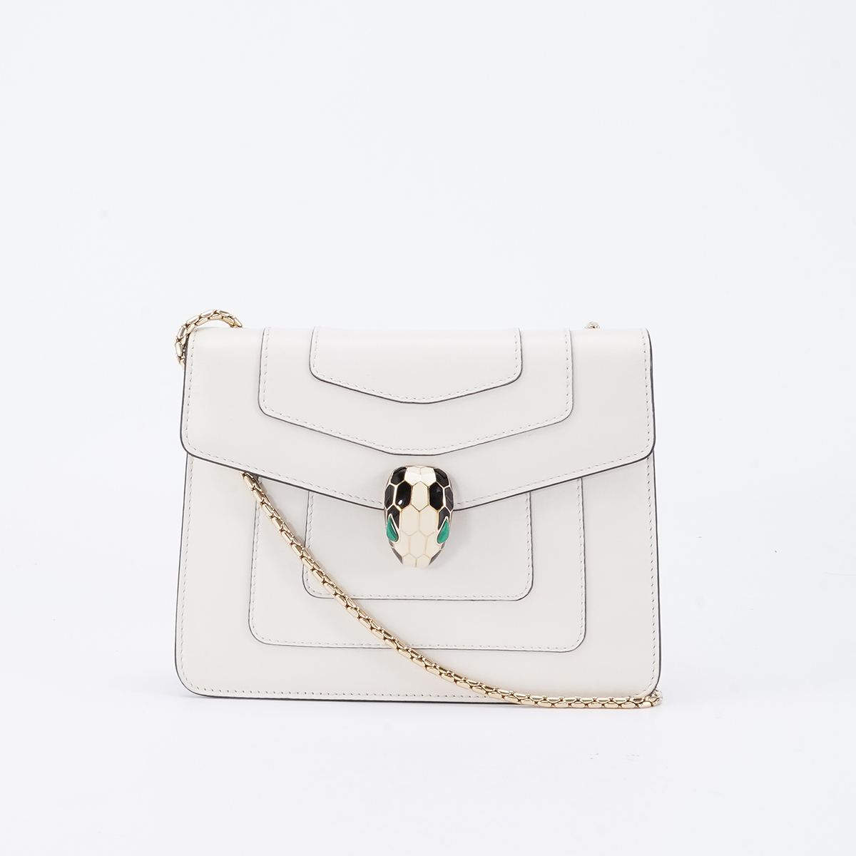 95新 BVLGARI/宝格丽 【小清一口价】 蛇头链条包小号/BG22011309