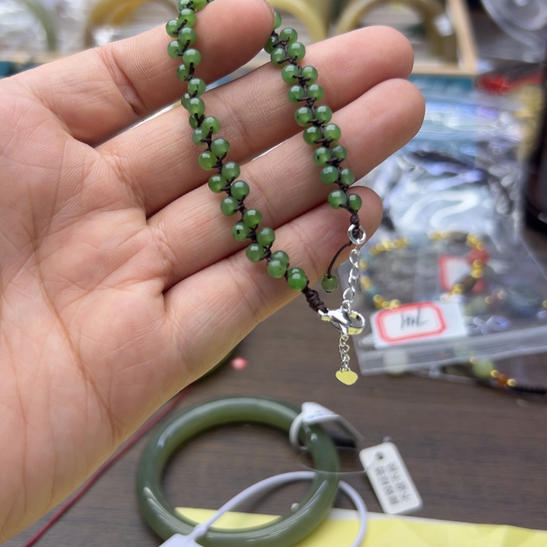 和田玉未镶嵌手链506