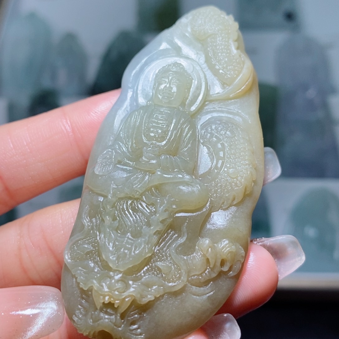 定制翡翠未镶嵌定制吊坠