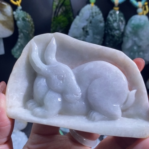 【闪购商品】颈饰未镶嵌翡翠兔