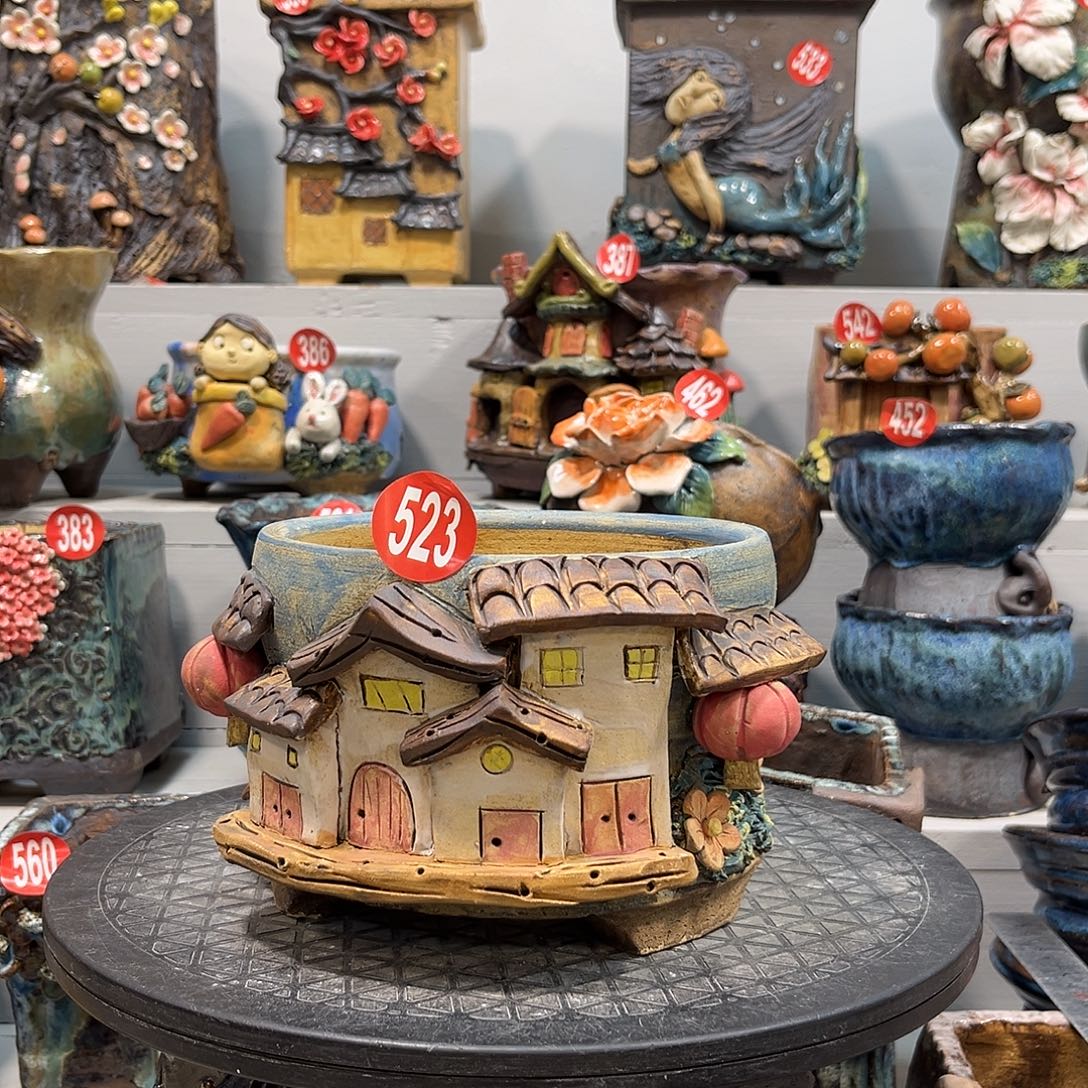 523 号陶然花器手工花盆