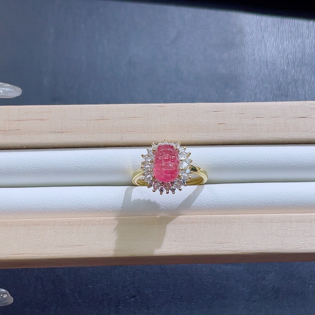 未镶嵌戒指碧玺碧玺戒指