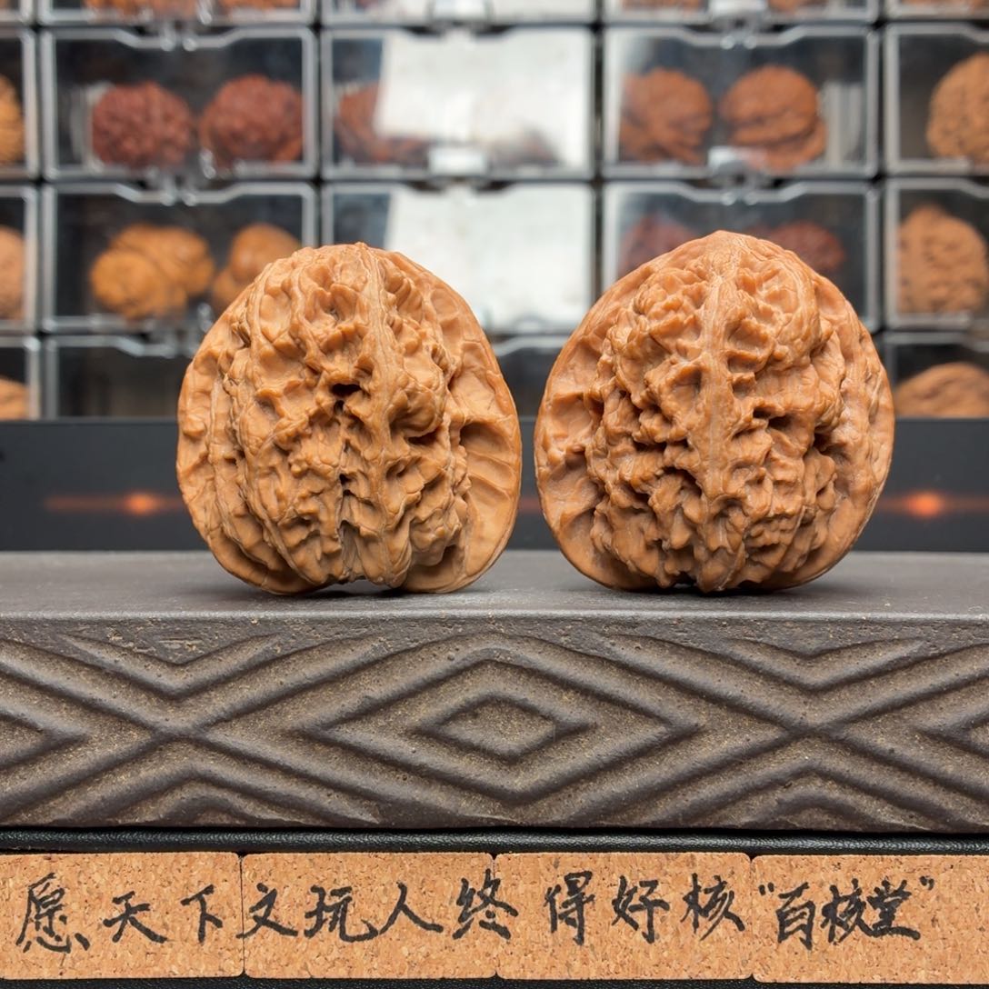神***涛文玩核桃把件将军膀46