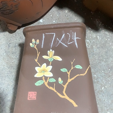 紫砂花盆手工制作