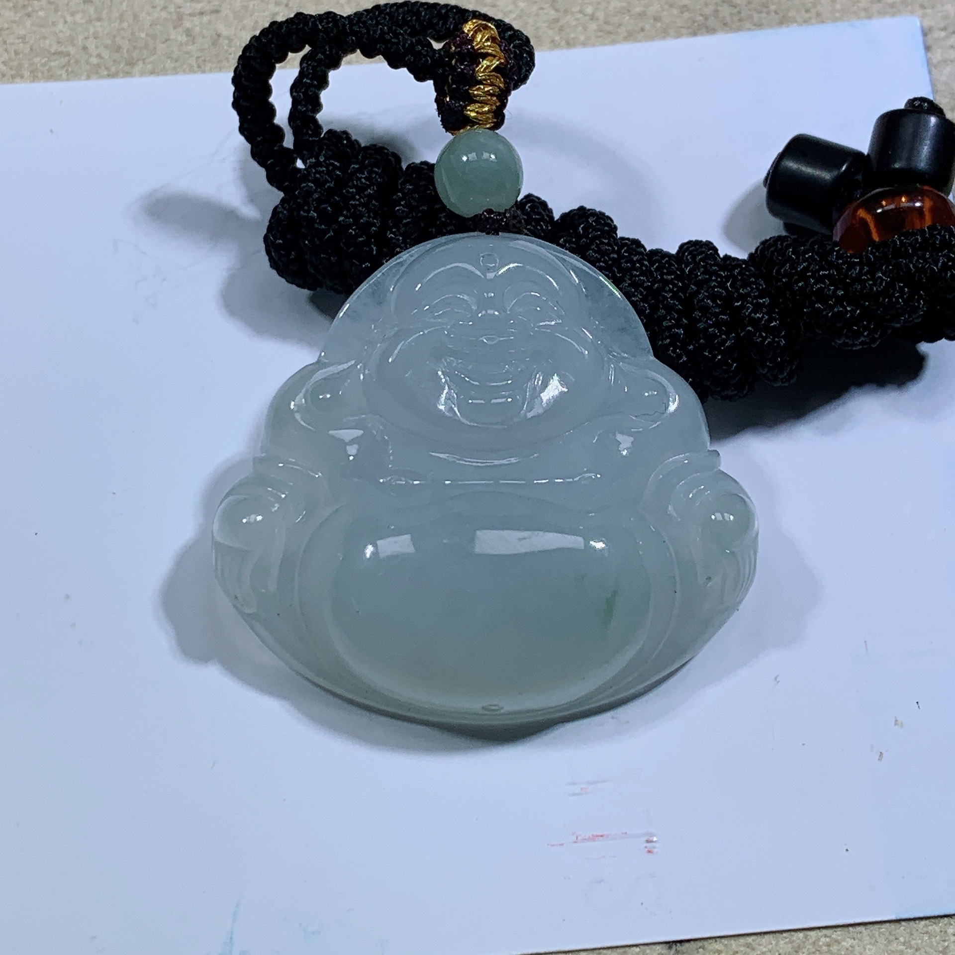 天然A货缅甸翡翠小佛公吊坠，照片左滑看尺寸