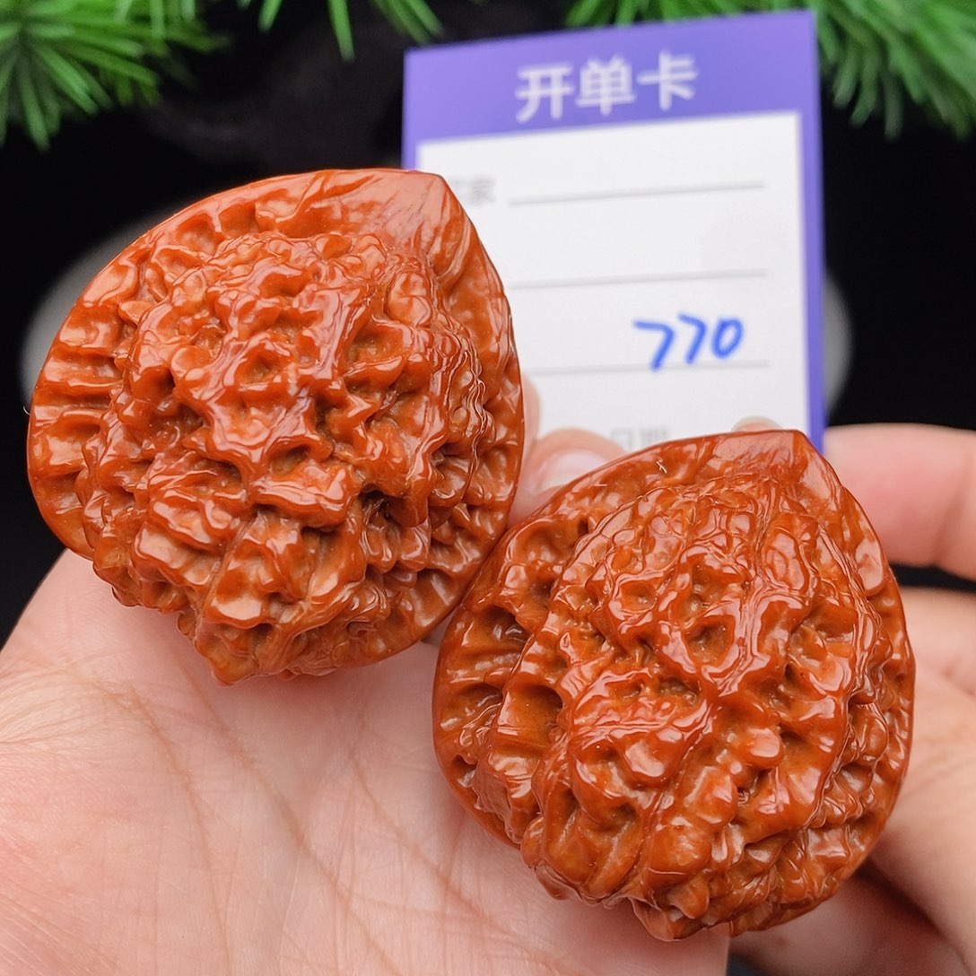 文玩核桃把件42官帽770