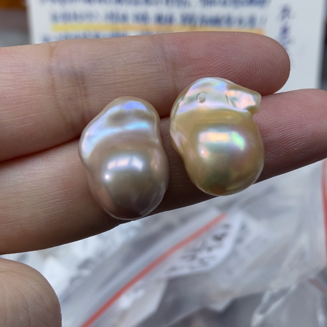淡水珍珠耳钉银S925镶嵌福利110