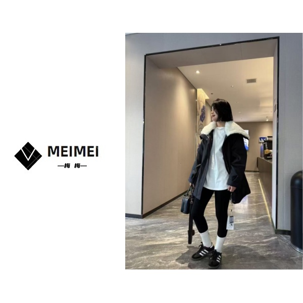 XMM《重工毛领冲锋衣羽绒服》秋冬新款时尚百搭洋气休闲羽绒服97288