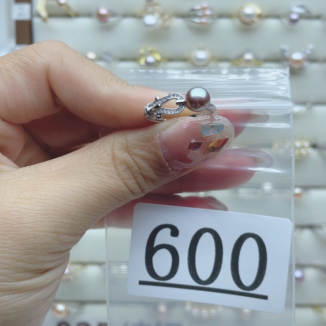 淡水珍珠珠宝奇石银S925镶嵌600