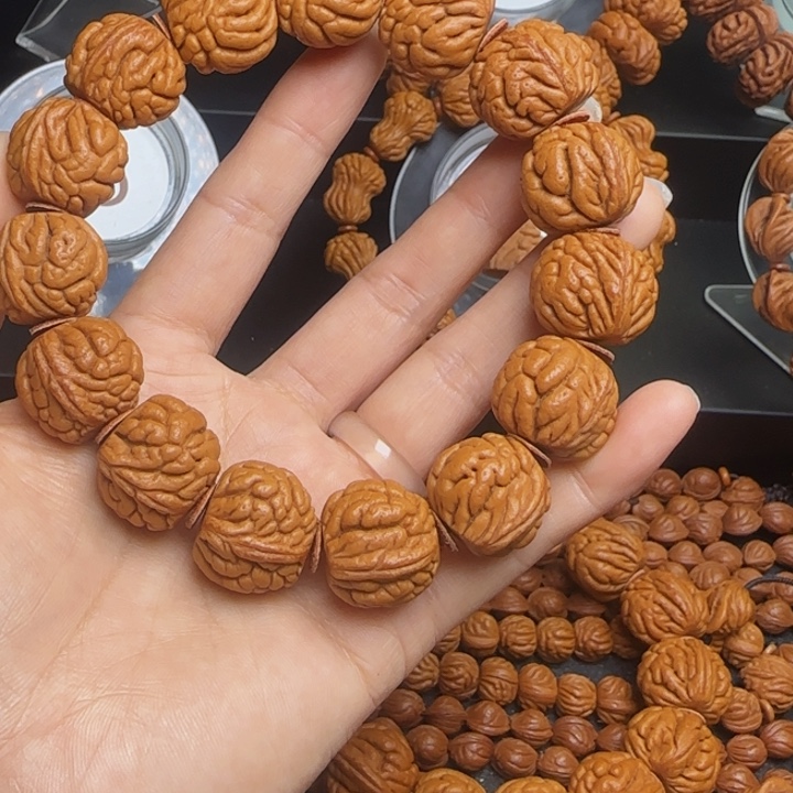 桃核手串龙纹桃核